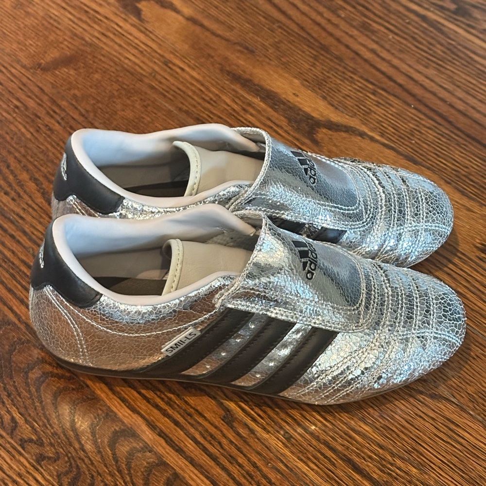 Adidas Metallic Silver Sneakers